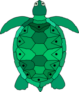 Teal sea turtle clip art at vector clip art 