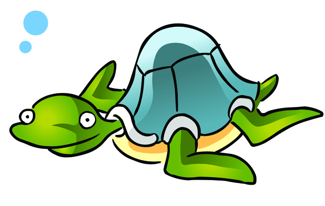 Cute Sea Turtle Clipart 