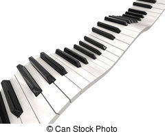 Clipart art pastel piano keyboard borders 