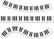 Wavy Piano Keys Clip Art 