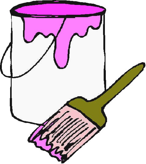 Paint Can And Brush Clipart 
