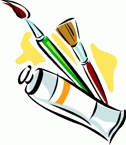 Clipart Paint Brush And Can 