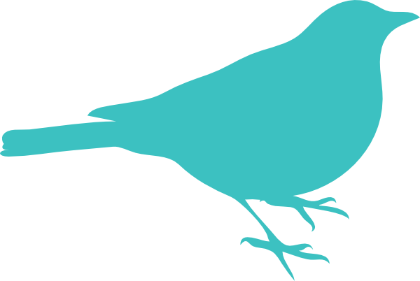 Elegant Bird Silhouette Clipart 
