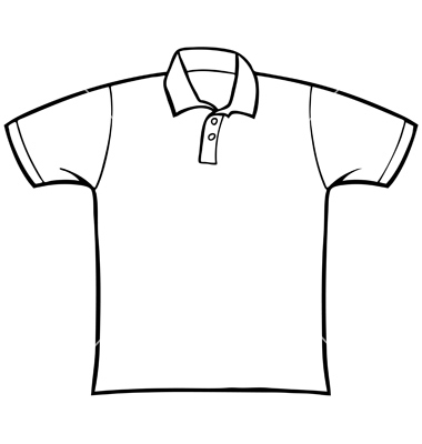T shirt image of polo shirts clipart