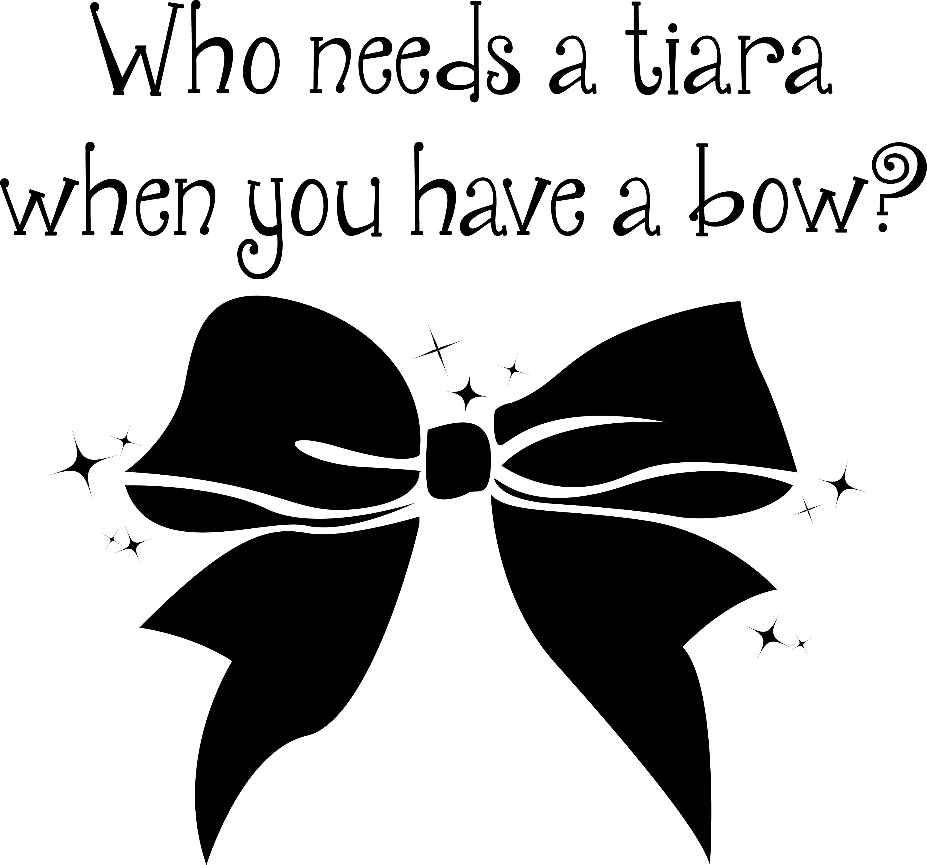 Cheer bows clip art