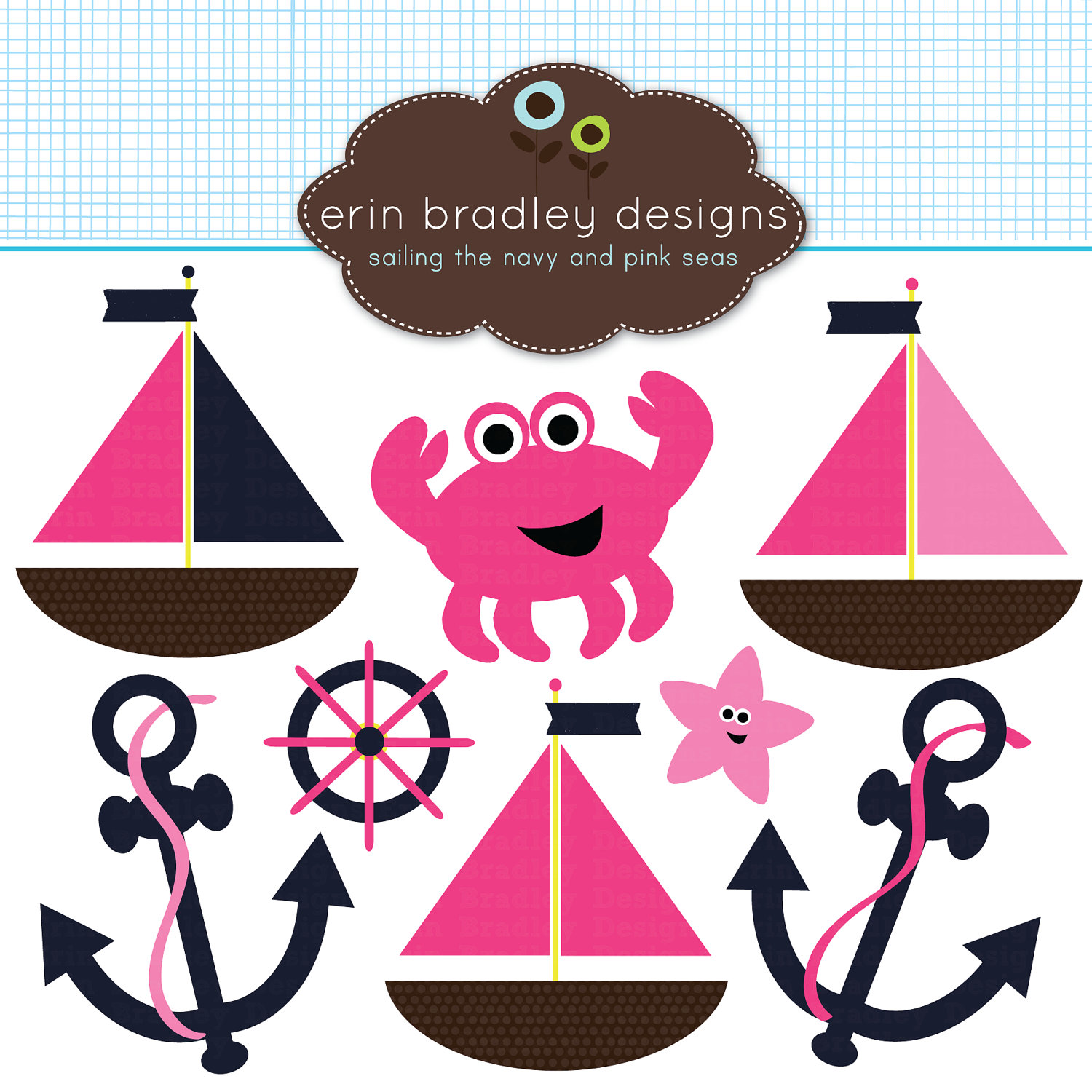 Pink Nautical Clipart