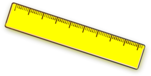 Yellow ruler clipart