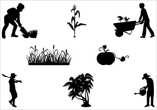 Agriculture Silhouette Vector