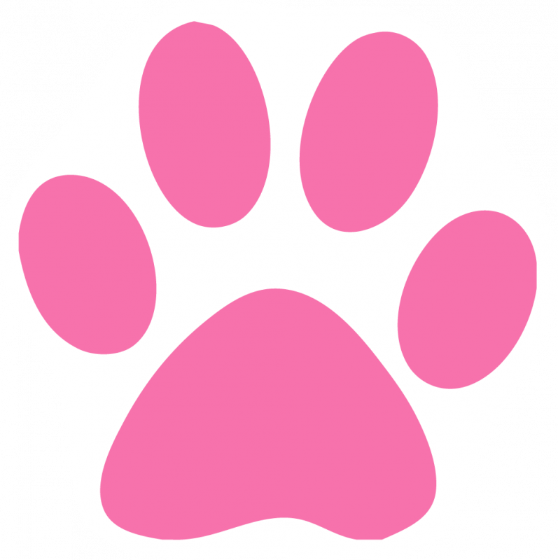 Pink Dog Print
