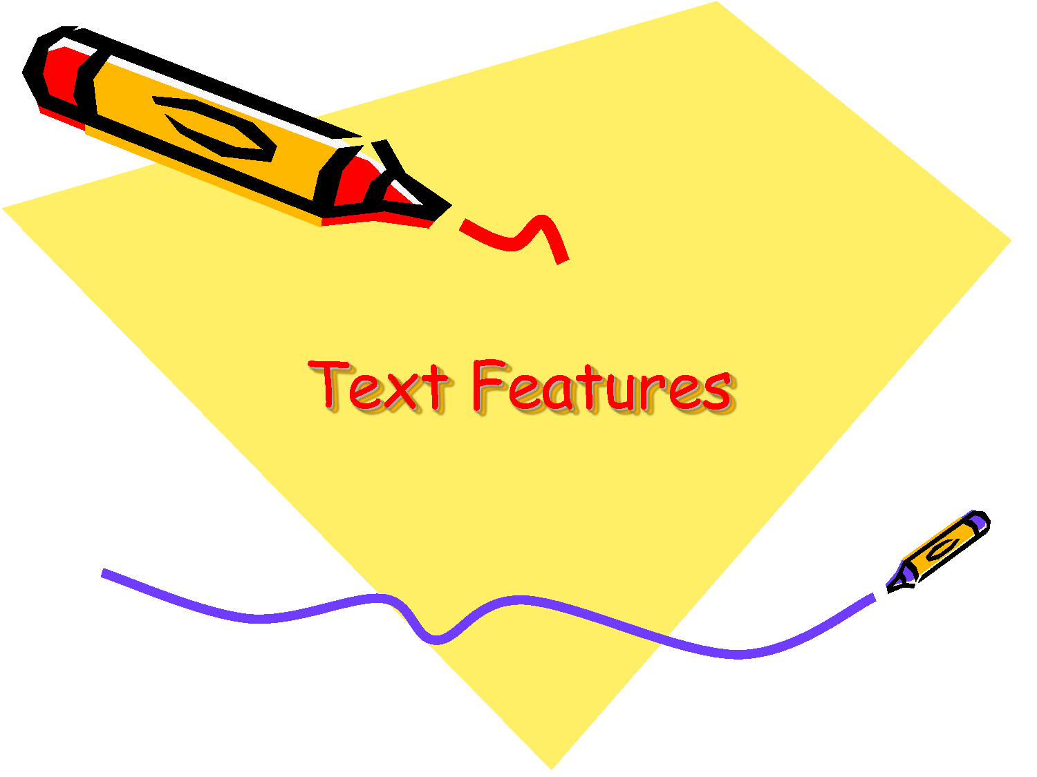 Text features clipart