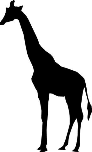 Giraffe Outline Printable Clipart