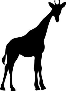 Giraffe outline printable