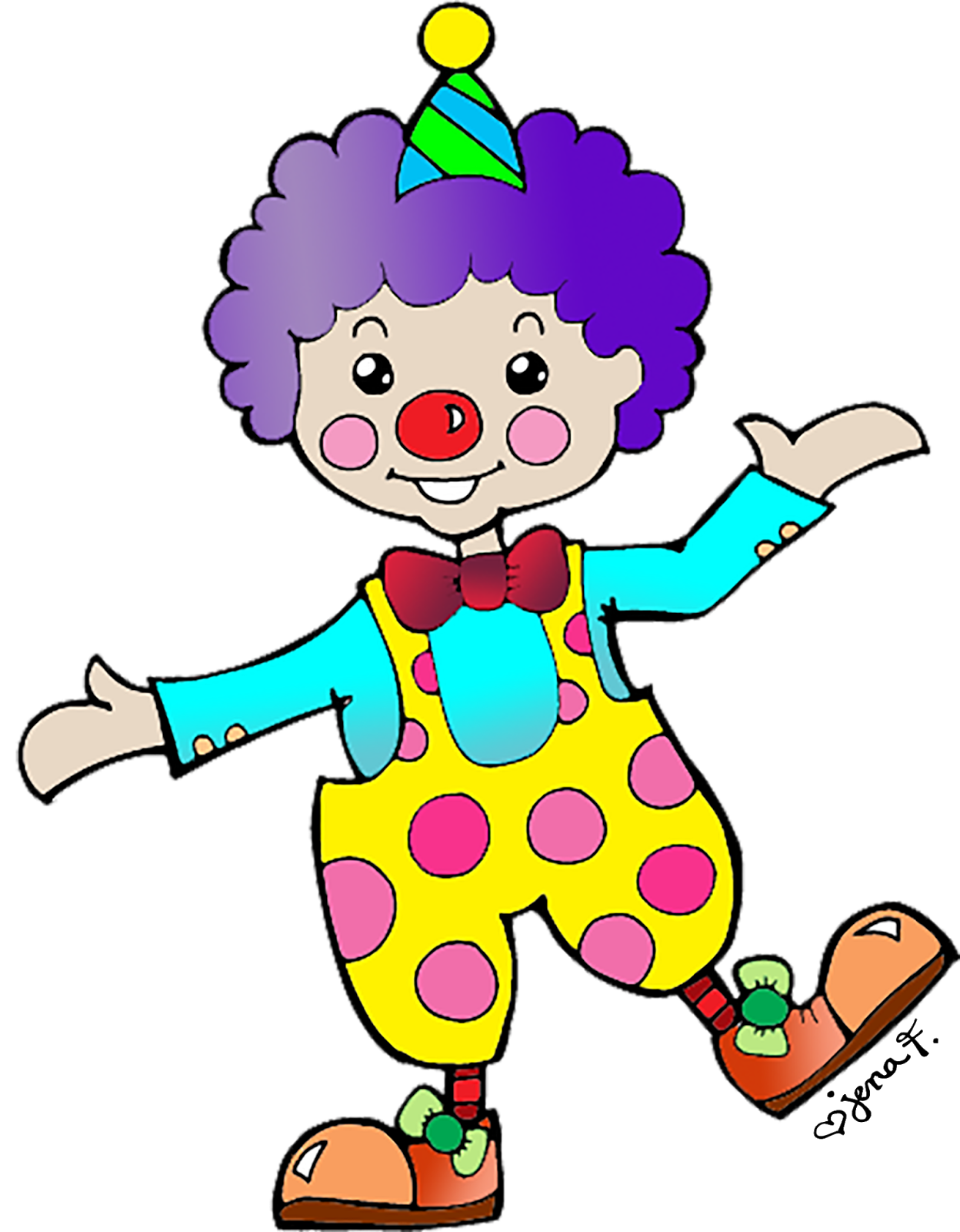 Art clipart clown