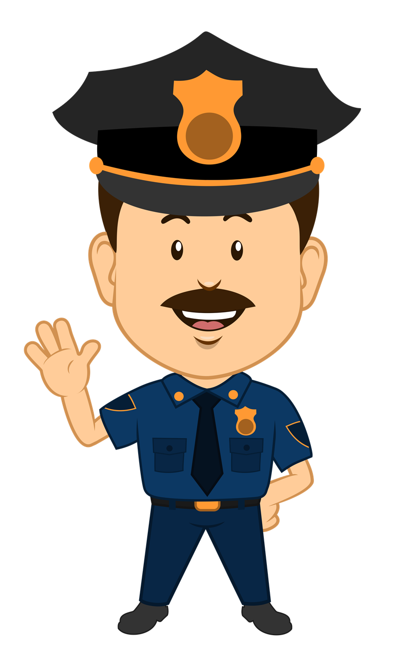 Clip art police man