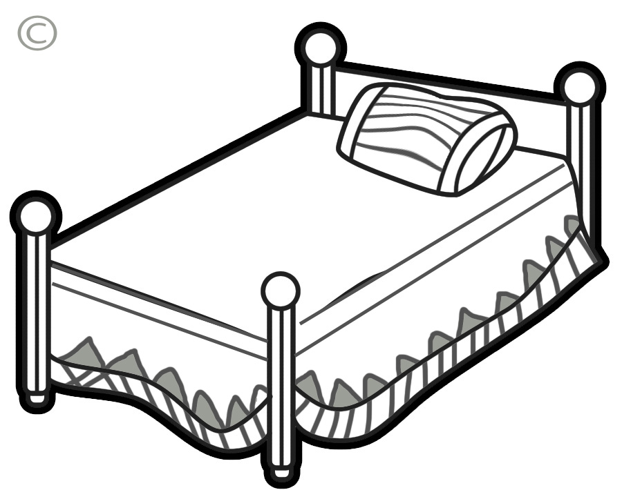Make bed making bed clipart