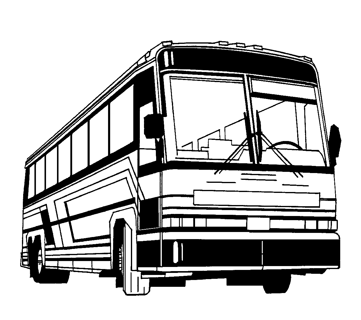 Travel bus clipart