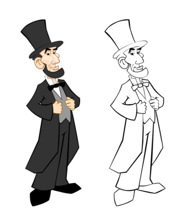 abe lincoln cartoon drawing - Clip Art Library