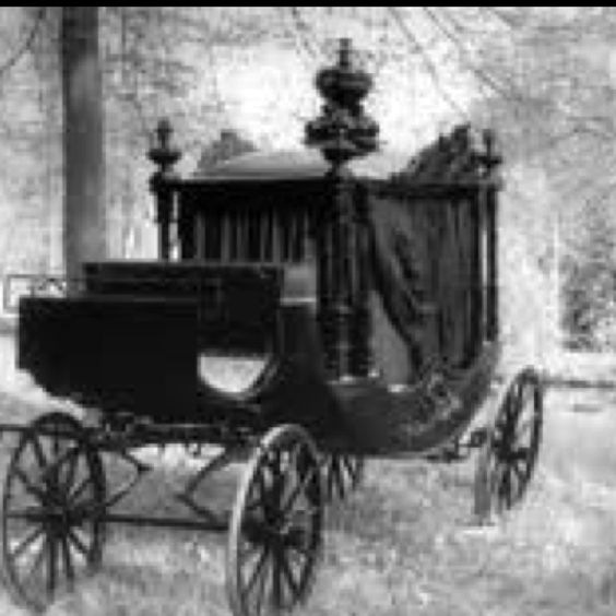 1800 funeral carriage clipart