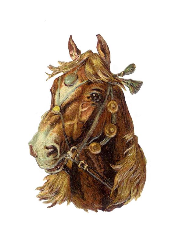 vintage horses in art
