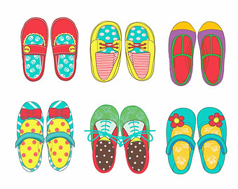 Girl shoes clipart