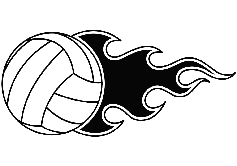 volleyball-with-flames-clipart-clip-art-library