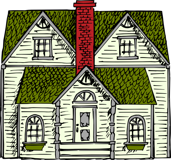 Victorian House Coloured Clip Art at Clker