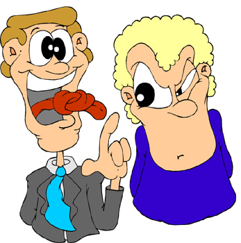 Irritated person clipart