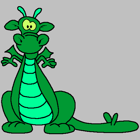 Green Dragon Cartoon