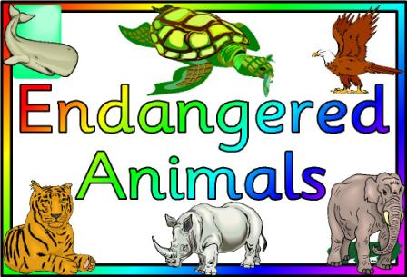 Endangered animals clipart