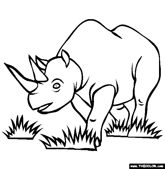Endangered Animals Online Coloring Page