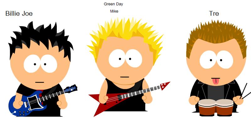 clipart green day south park - Clip Art Library