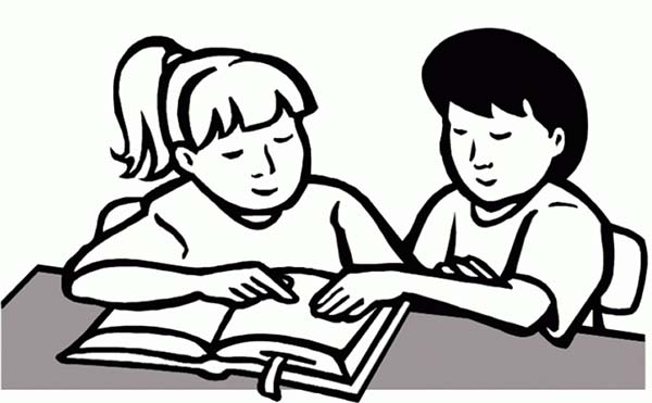 Study Together Clipart