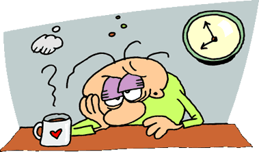 Tired person clipart