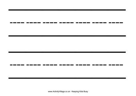 Primary writing lines clipart