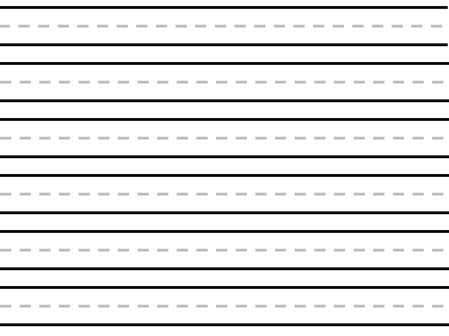 dotted lines for writing