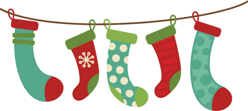 COD71-Christmas socks clipartchristmas Clipartwinter printablewinter sillhouette scrapbook clipartsInstant DownloadCommercial use