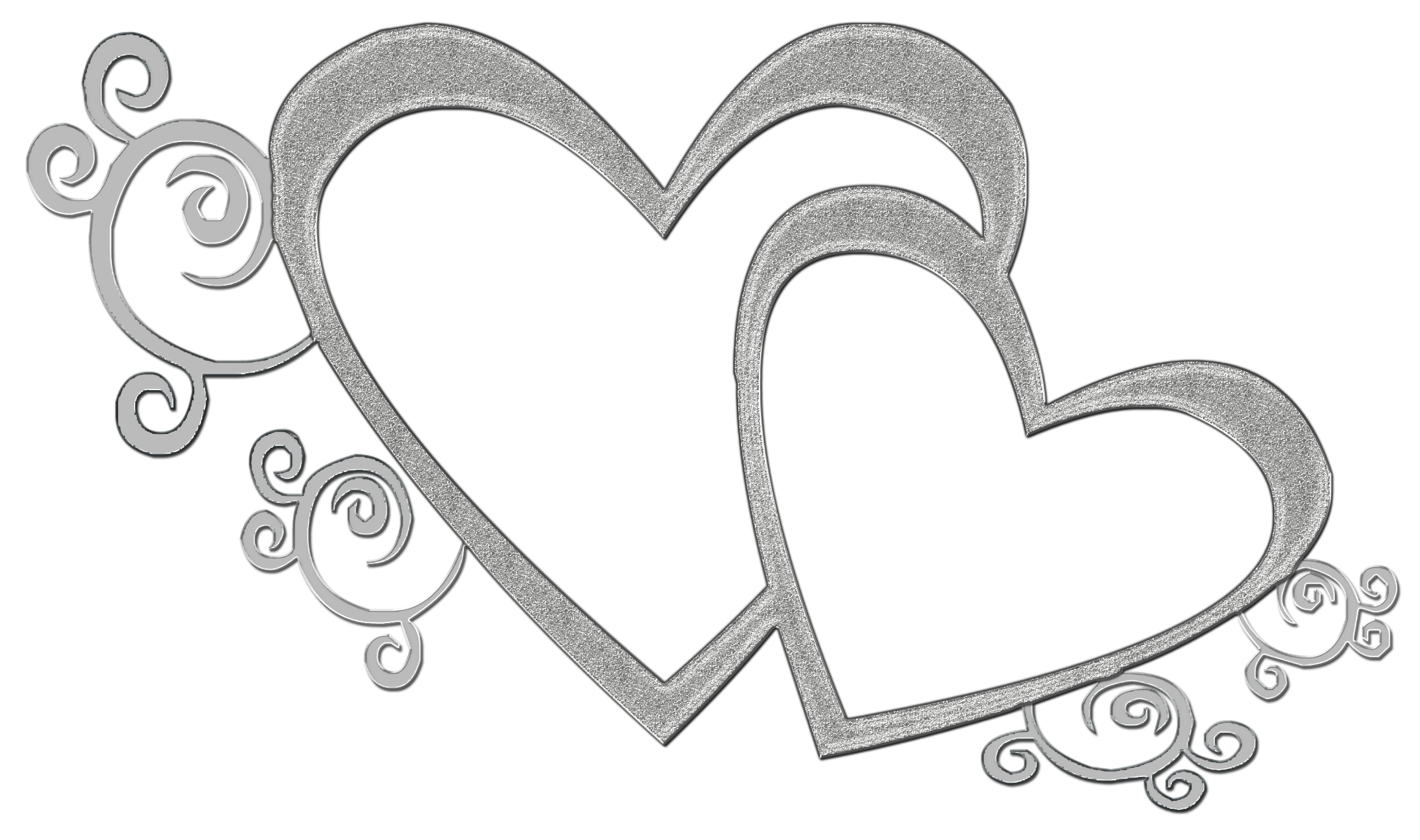 Silver Heart Clipart