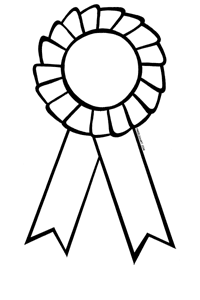 Black white award ribbon clip art � cfxq