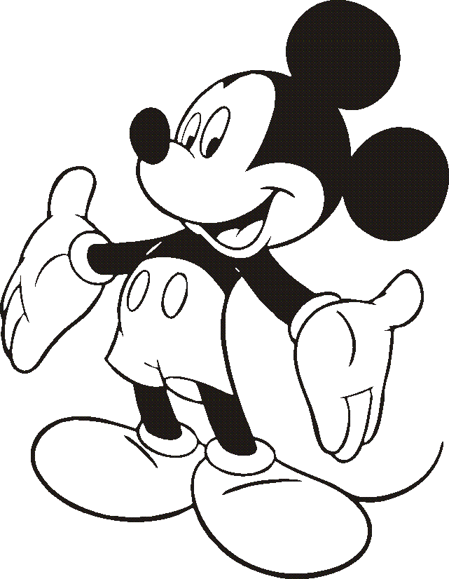 disney characters clip art black and white - Clip Art Library