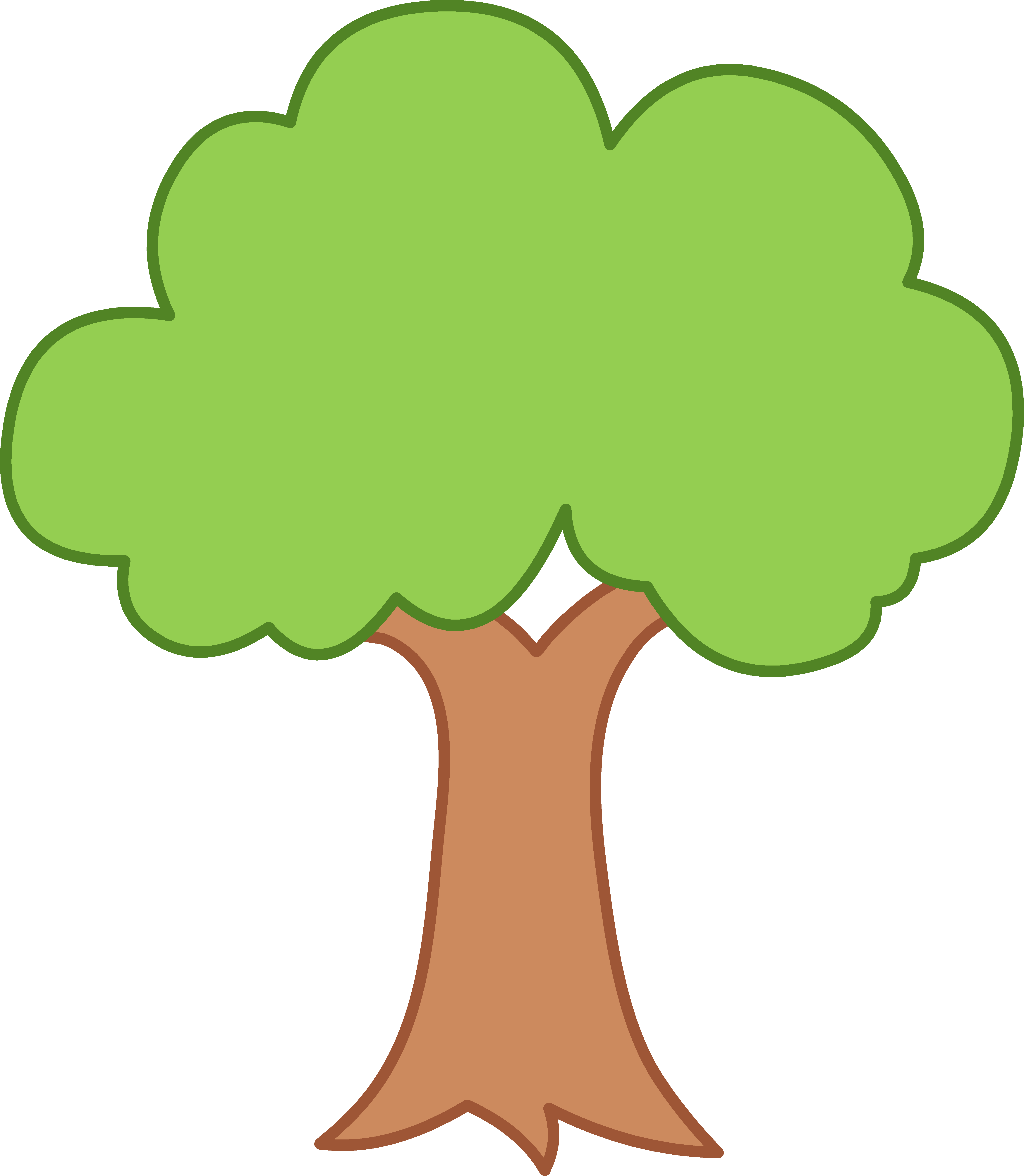 Tree drawing clipart transparent