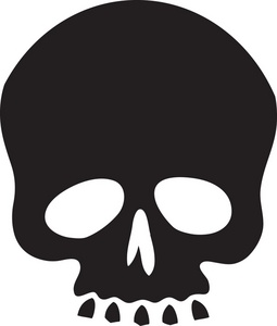 Skull silhouette clip art