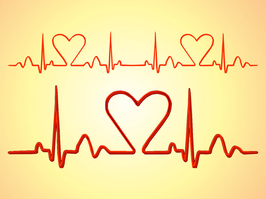 Heartbeat line clipart free