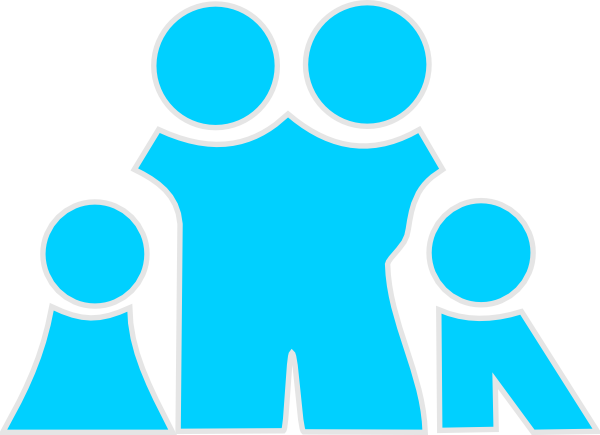 Turqoise Blue Family Clip Art at Clker