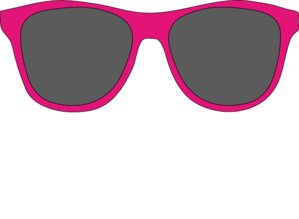 Black and red sunglasses clipart image 9