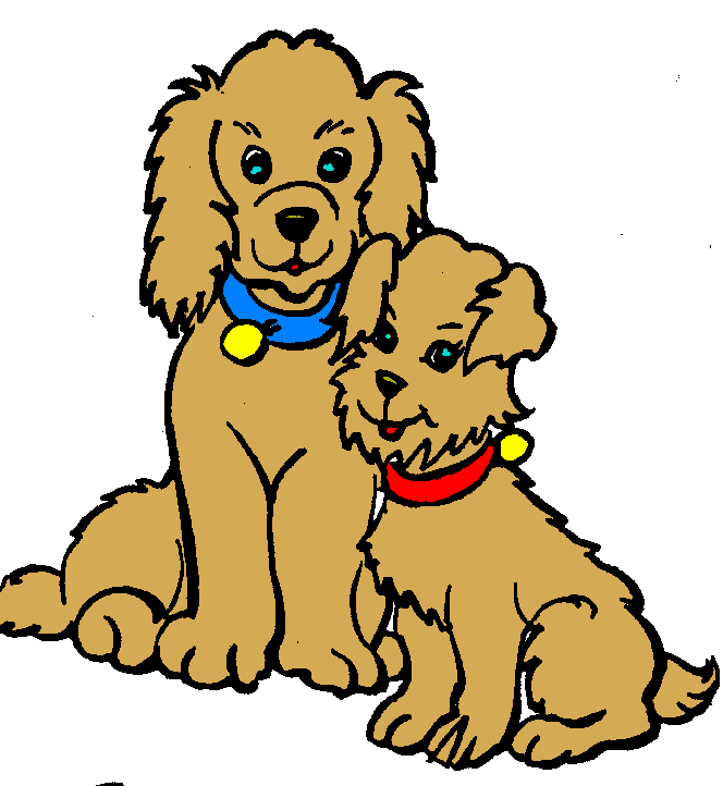 Clip Art Two Dogs Clip Art Library