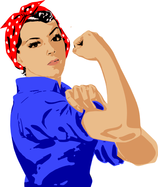 Free strong woman clipart