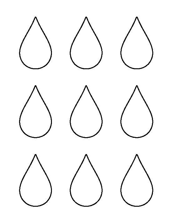 Outline Of A Raindrop
