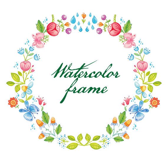 Wreath of flower clipart png