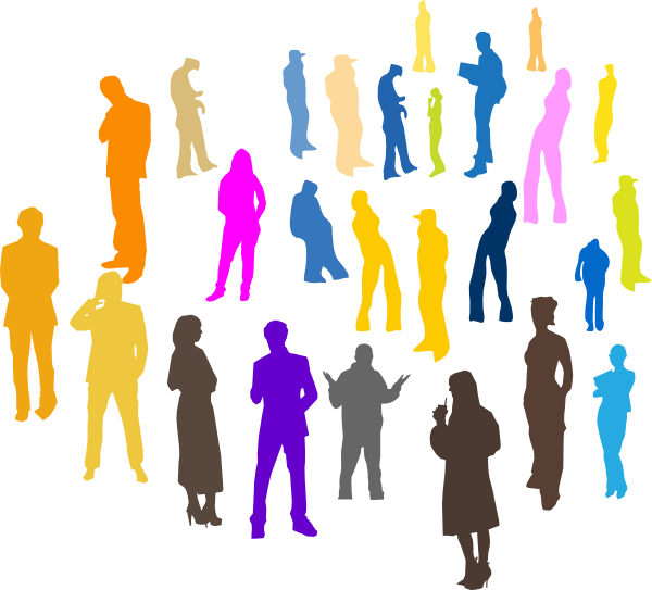 People Socializing Clipart 