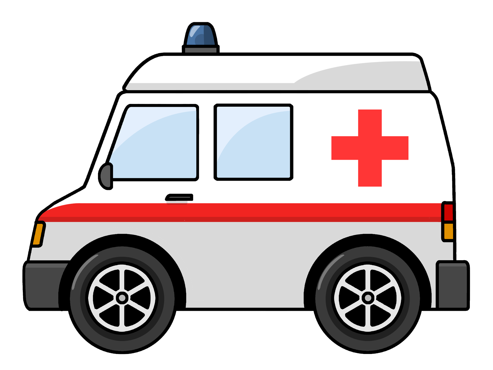 Ambulance van clipart